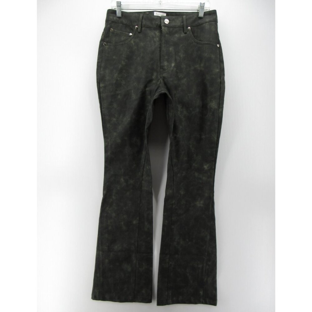 EPTM Jeans 32 Faux Leather Pants Roadhouse Flare Streetwear Grunge NEW